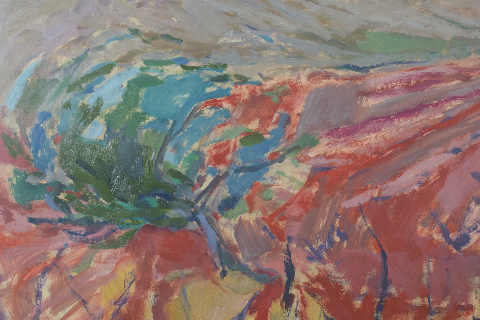 Josep Maria Pinto - Landscape with Vines - Modern Decorative