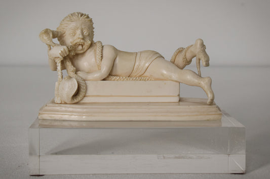 Indian Carving - Man and Snake - Modern Decorative