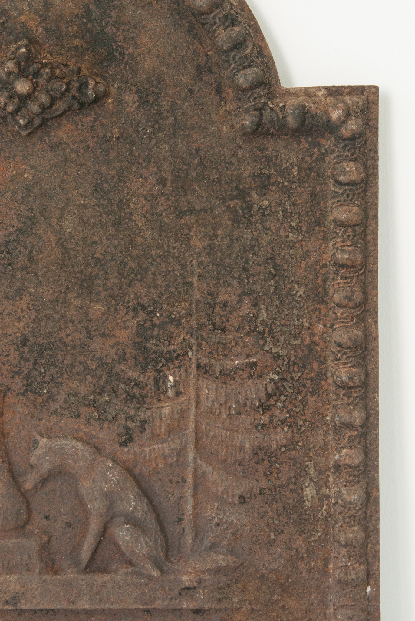 Iron Plaque - 'The Fox and the Stork' - Modern Decorative