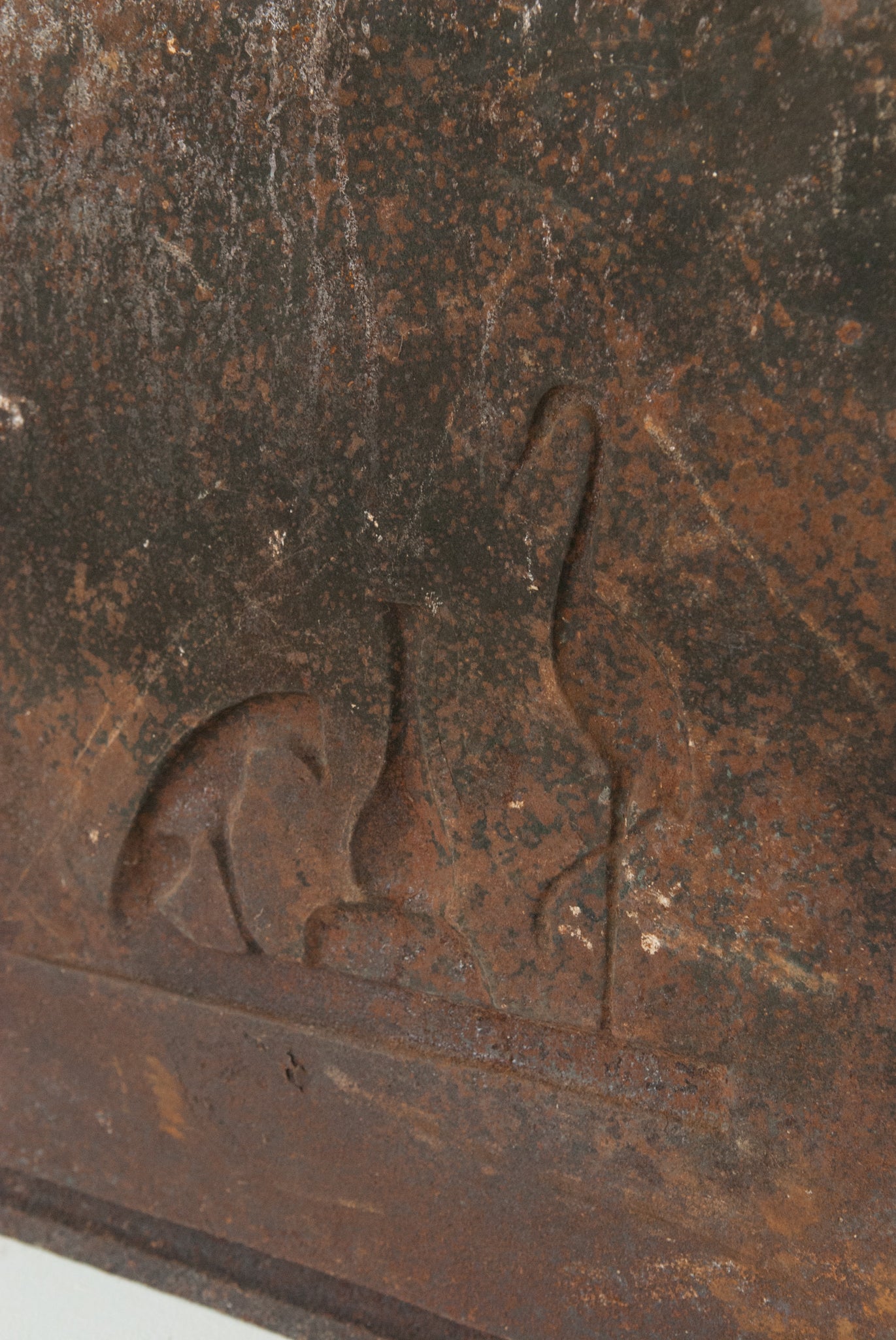 Iron Plaque - 'The Fox and the Stork' - Modern Decorative