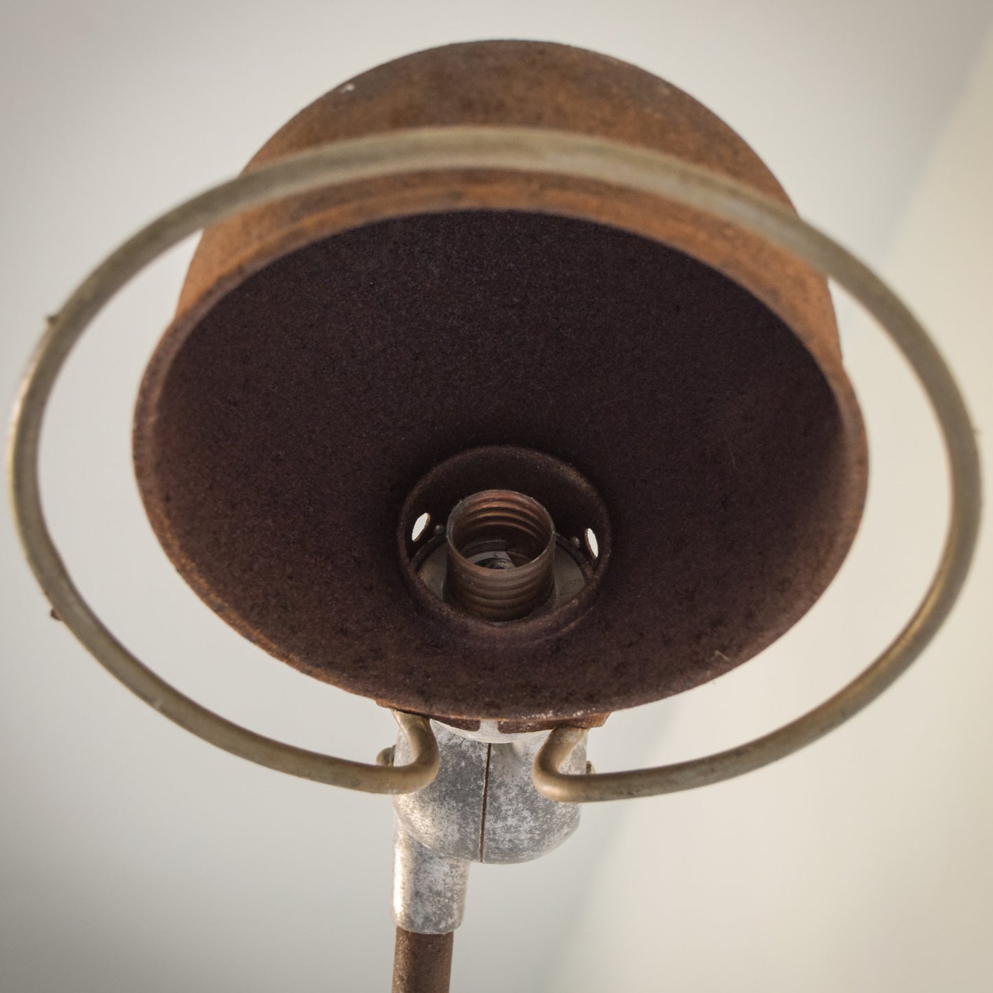 Early Modern Industrial Steel Table Lamp