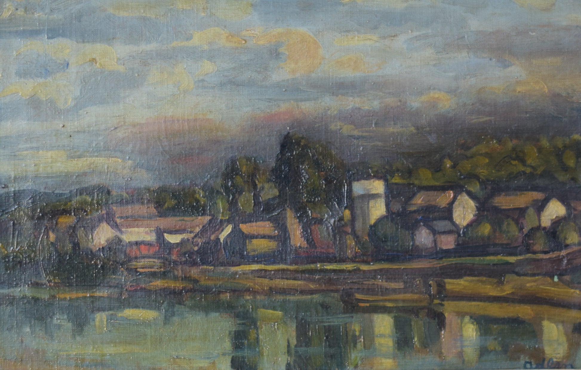 Michel Adlen - Landscape of Chaufour, France - Modern Decorative