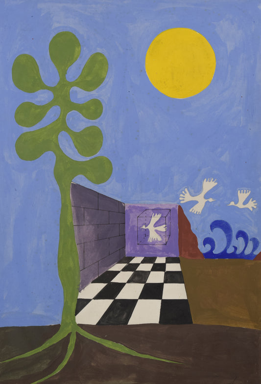 Daniel Argimón (Barcelona, 1929 - 1996) - Surrealist Landscape - Modern Decorative