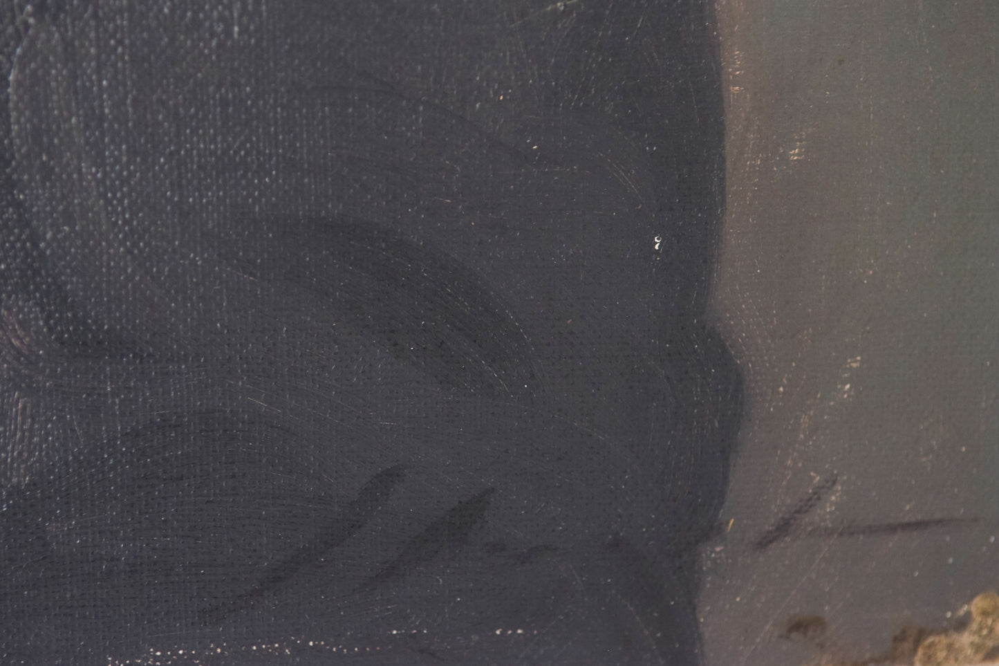 Large Portrait in Oil of 'A Man with Tinted Glasses' - Modern Decorative
