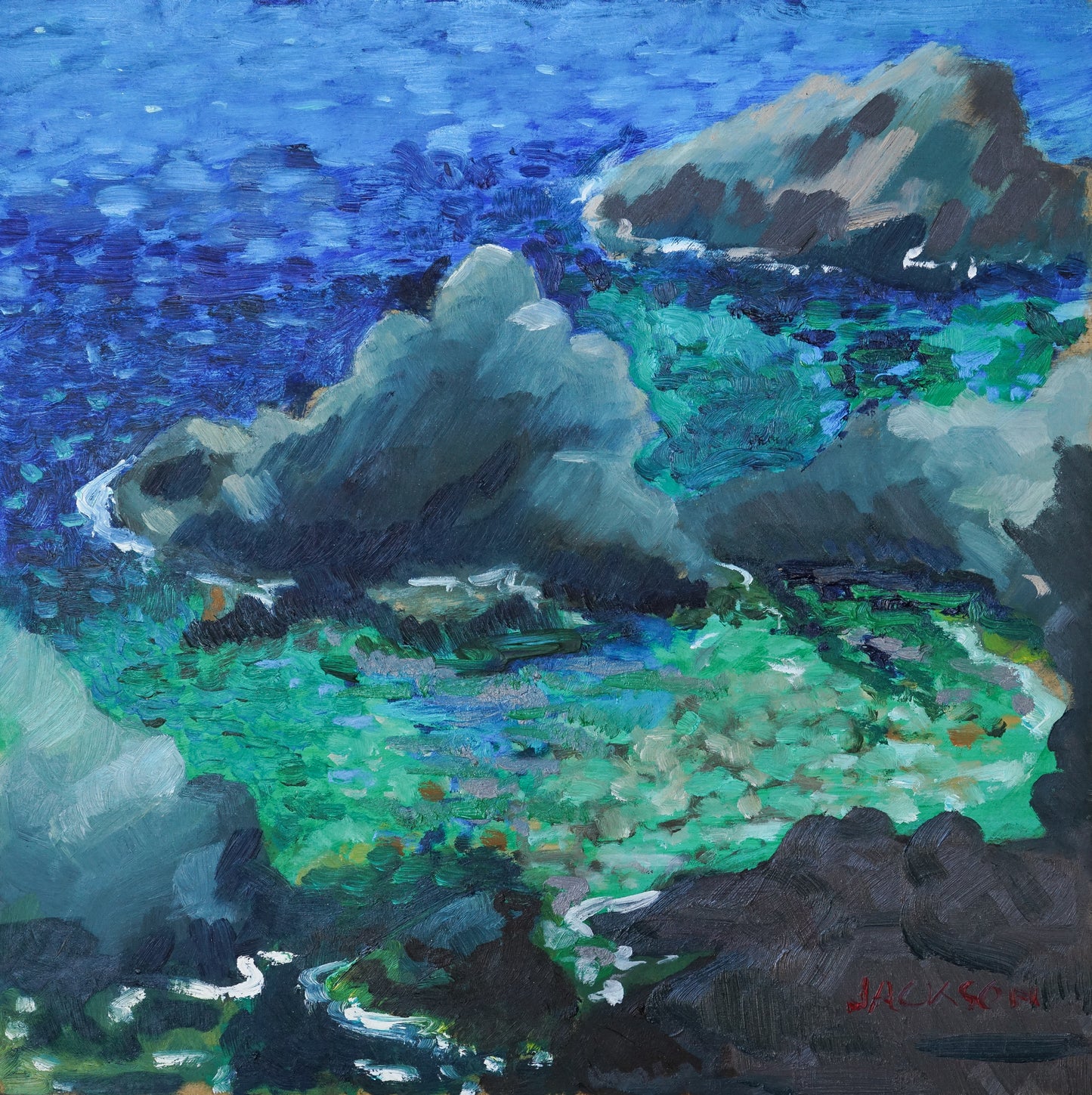 Fosca Bay - Costa Brava - En Plein Air Oil Study - Modern Decorative