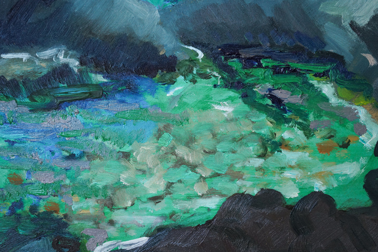 Fosca Bay - Costa Brava - En Plein Air Oil Study - Modern Decorative