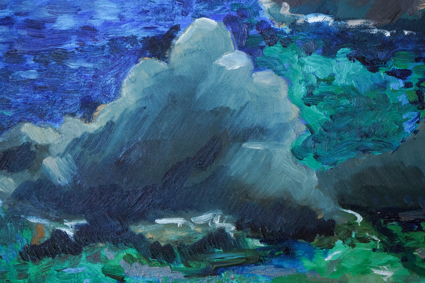Fosca Bay - Costa Brava - En Plein Air Oil Study - Modern Decorative