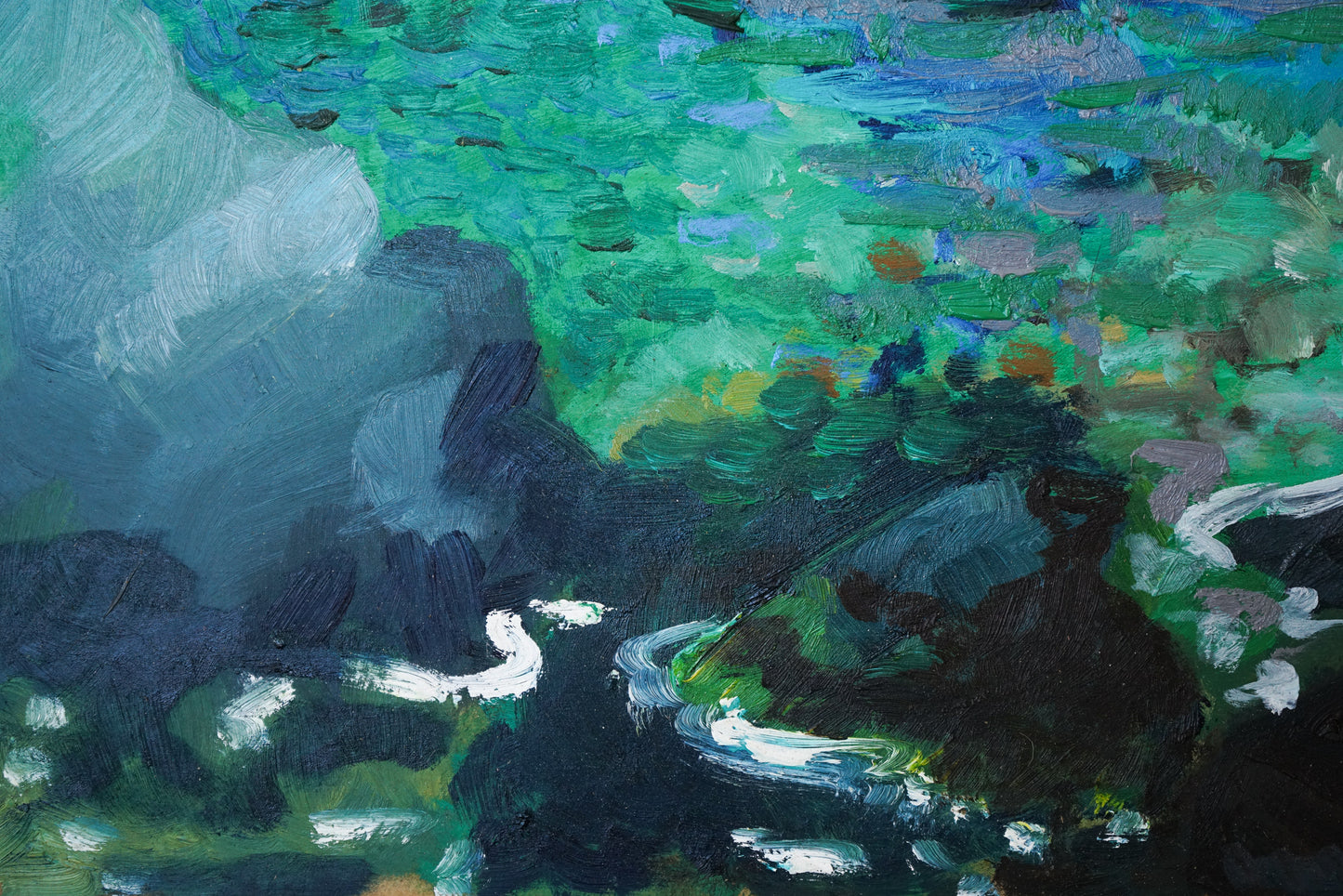 Fosca Bay - Costa Brava - En Plein Air Oil Study - Modern Decorative