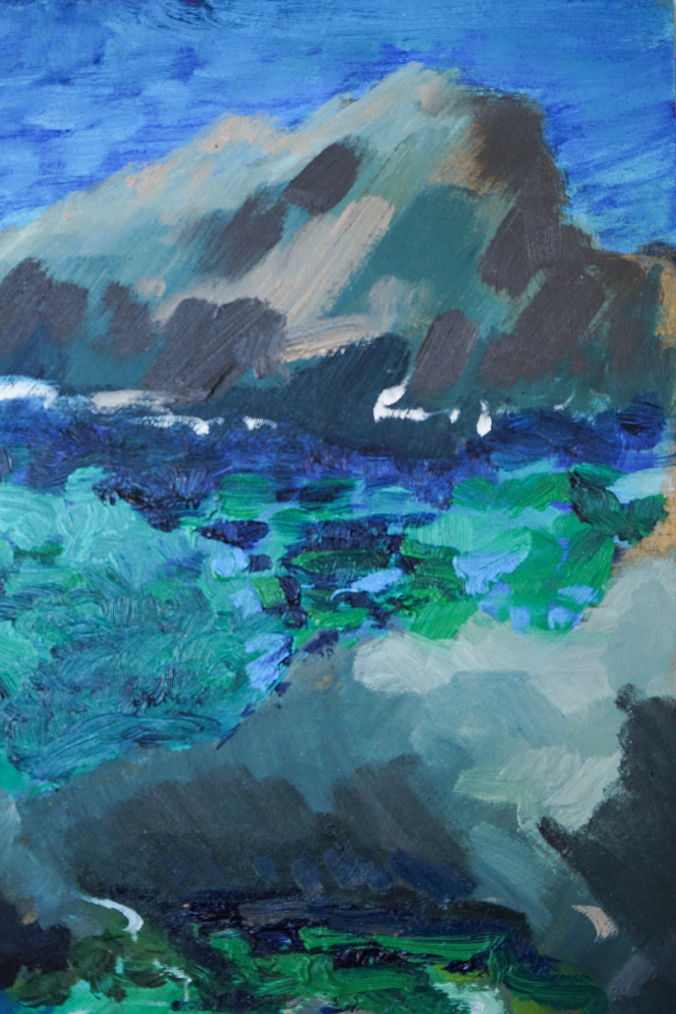 Fosca Bay - Costa Brava - En Plein Air Oil Study - Modern Decorative