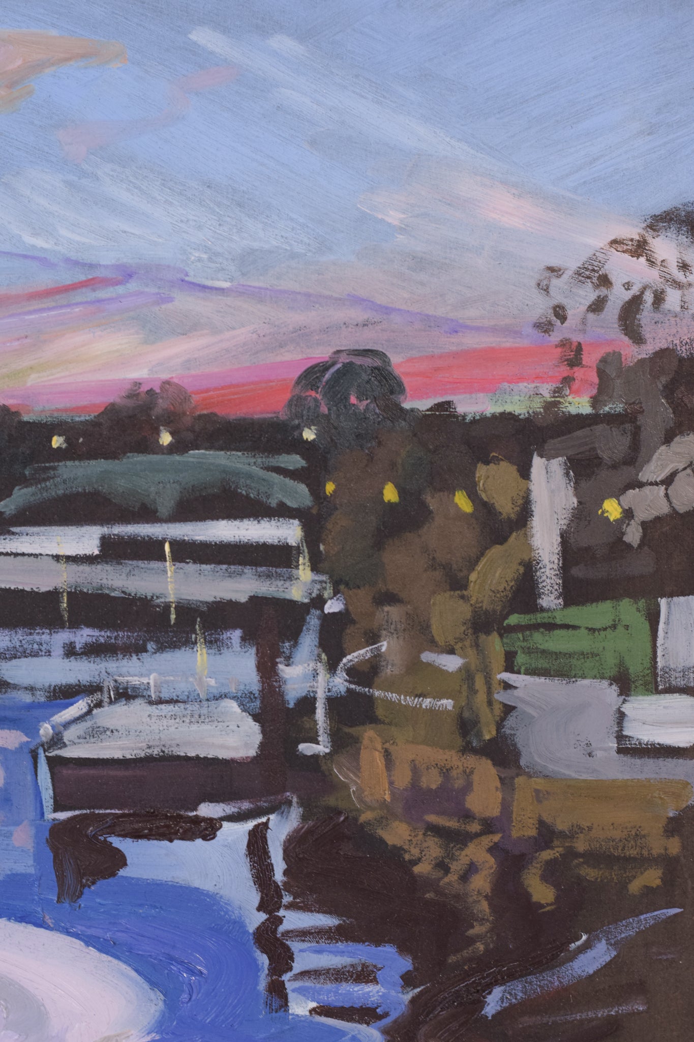 Sunset at White Cross Pub - Richmond, Towards St Margarets