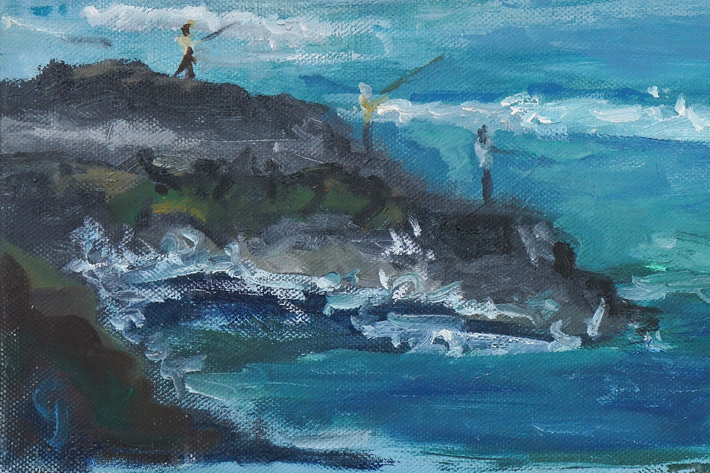 Gran Canaria - Las Palmas - Seascape - En Plein Air - Modern Decorative