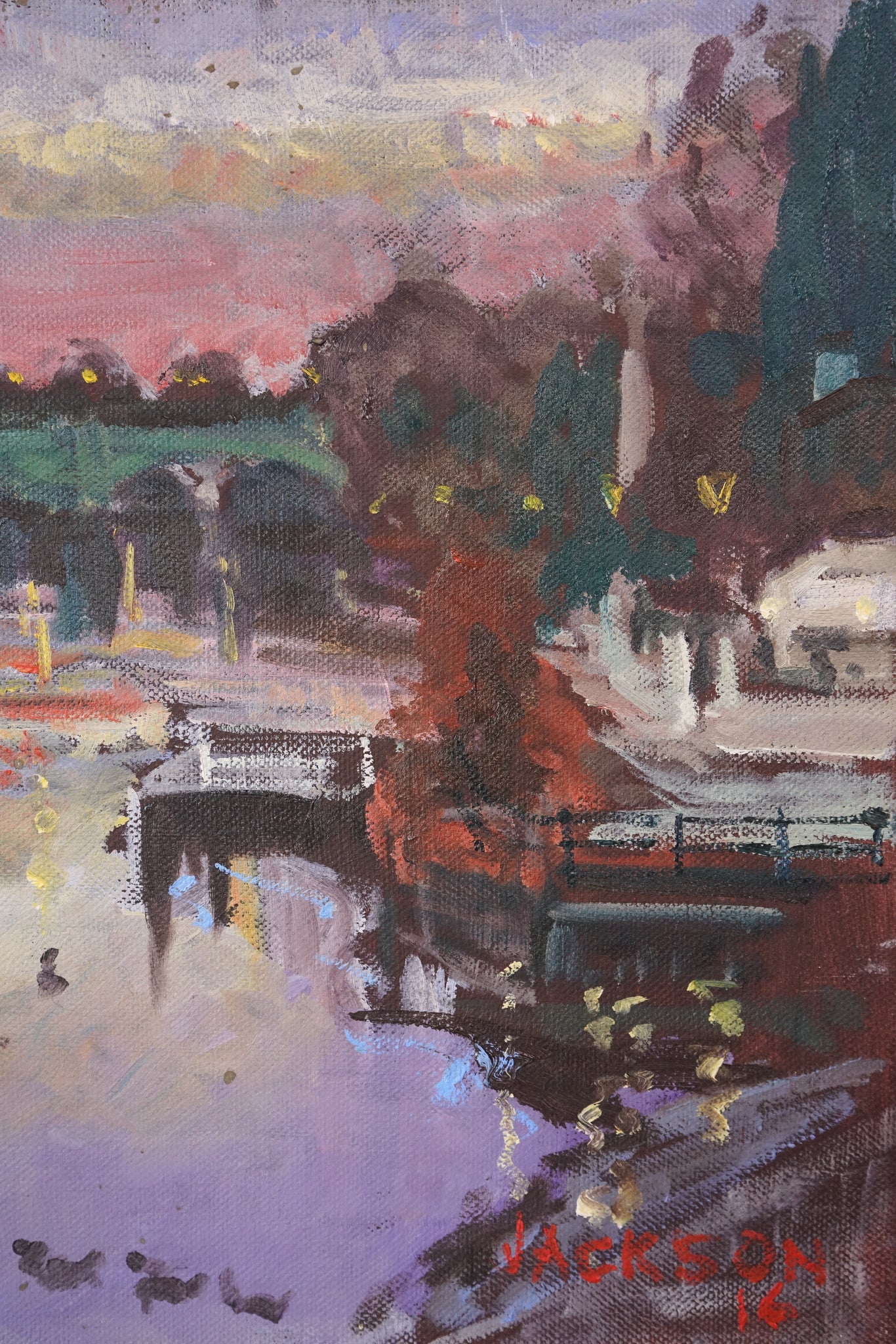 White Cross Pub Richmond Towards Isleworth - Winter Sunset