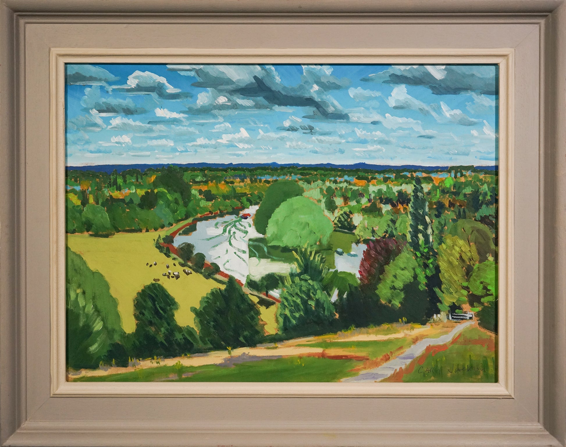 River Thames - Richmond Terrace - Summer - Modern Decorative