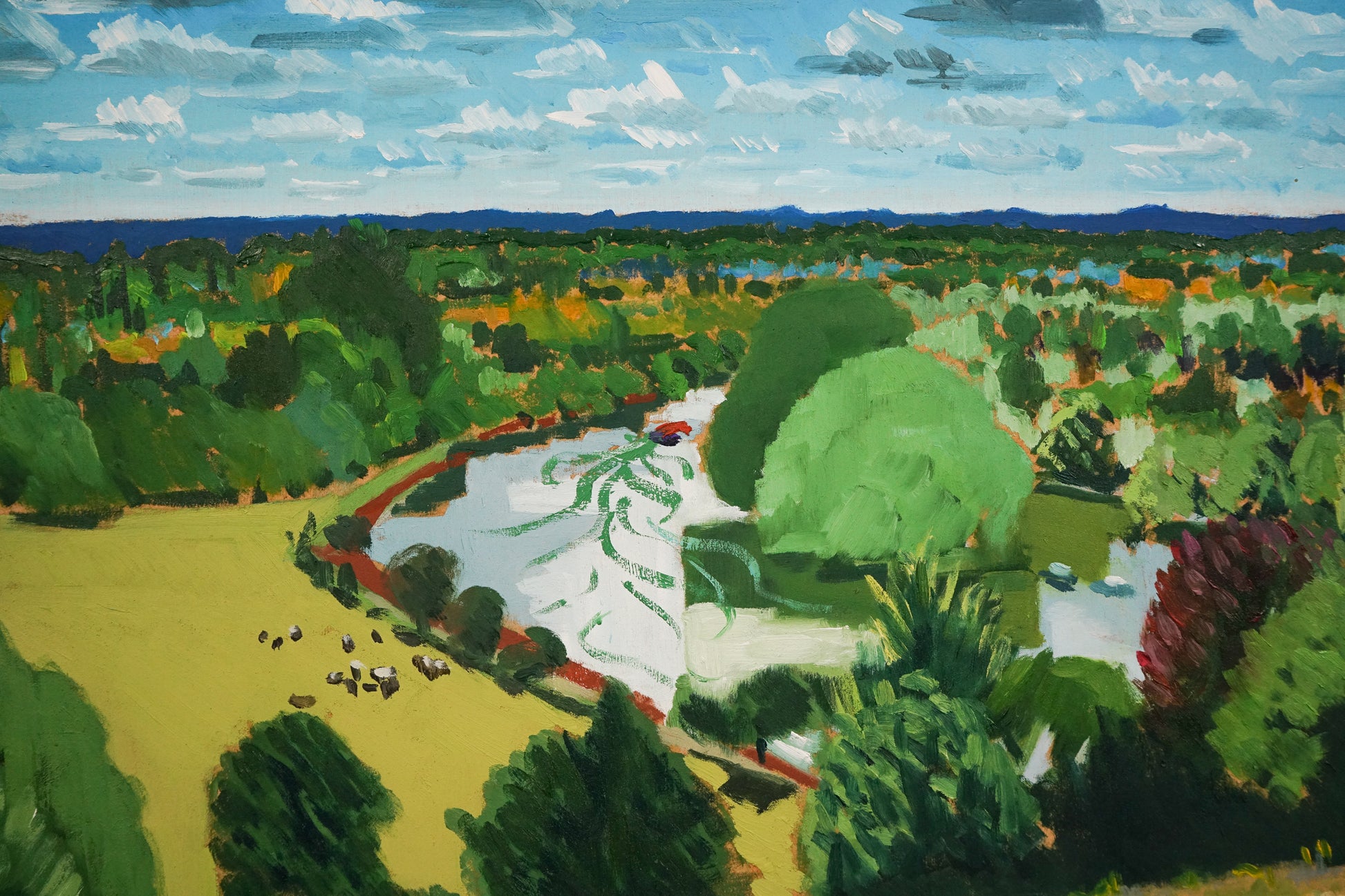 River Thames - Richmond Terrace - Summer - Modern Decorative