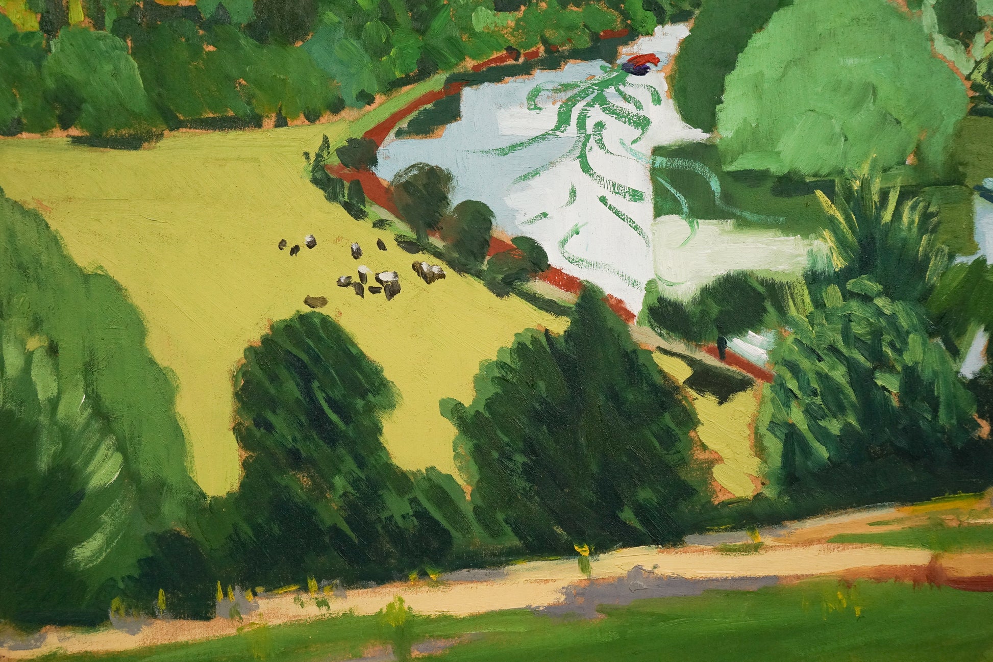 River Thames - Richmond Terrace - Summer - Modern Decorative