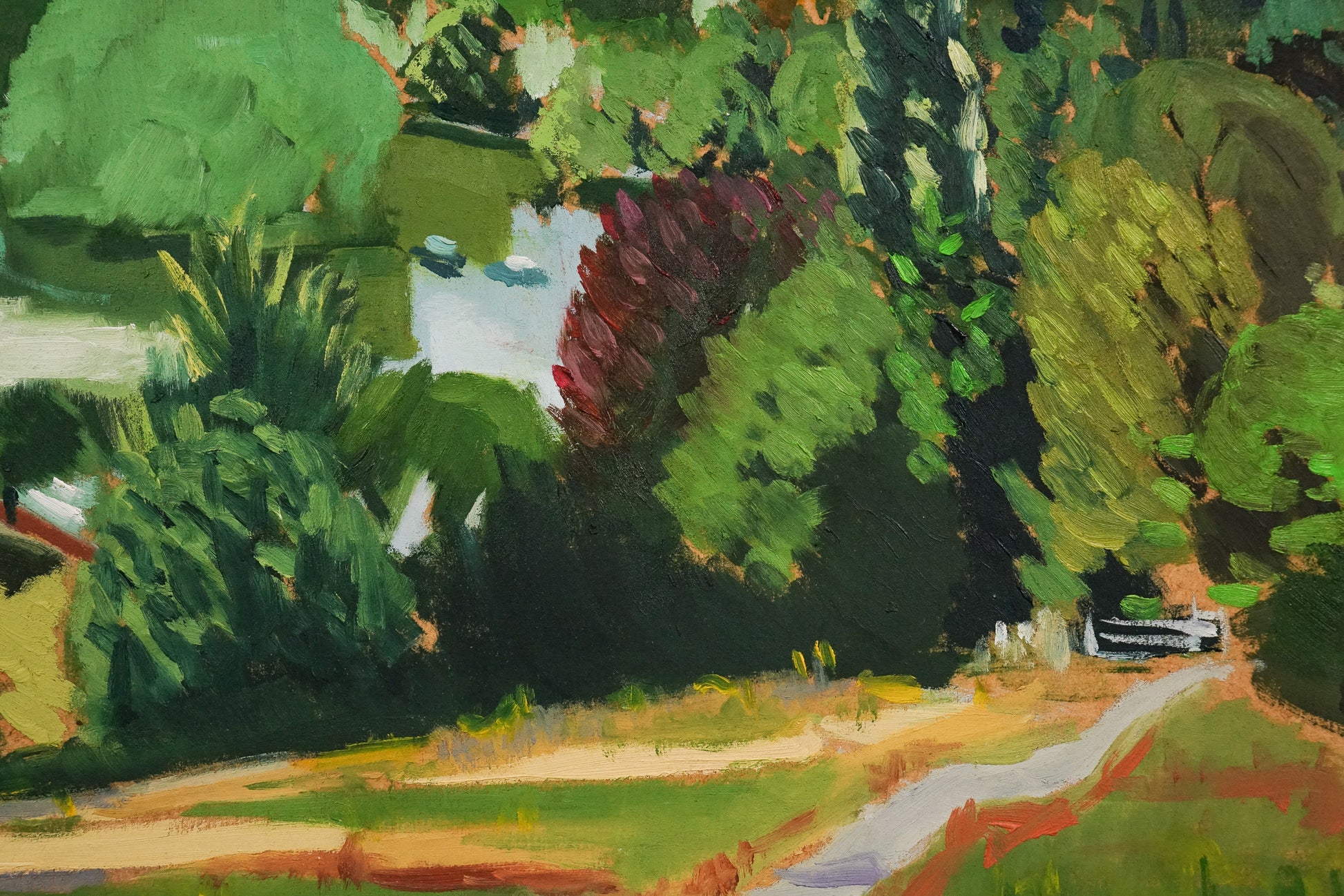 River Thames - Richmond Terrace - Summer - Modern Decorative