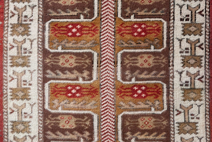Unusual Hand Woven - Vintage Eastern Rug