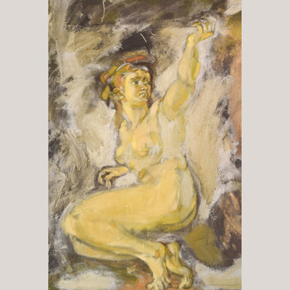Vicente Vela - Two Large Figurative Expressionist Nude Studies