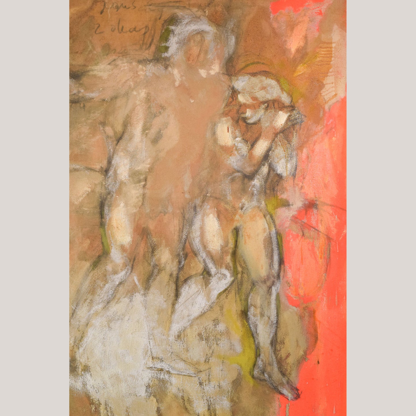 Vicente Vela - Two Large Figurative Expressionist Nude Studies