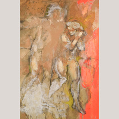 Vicente Vela - Two Large Figurative Expressionist Nude Studies