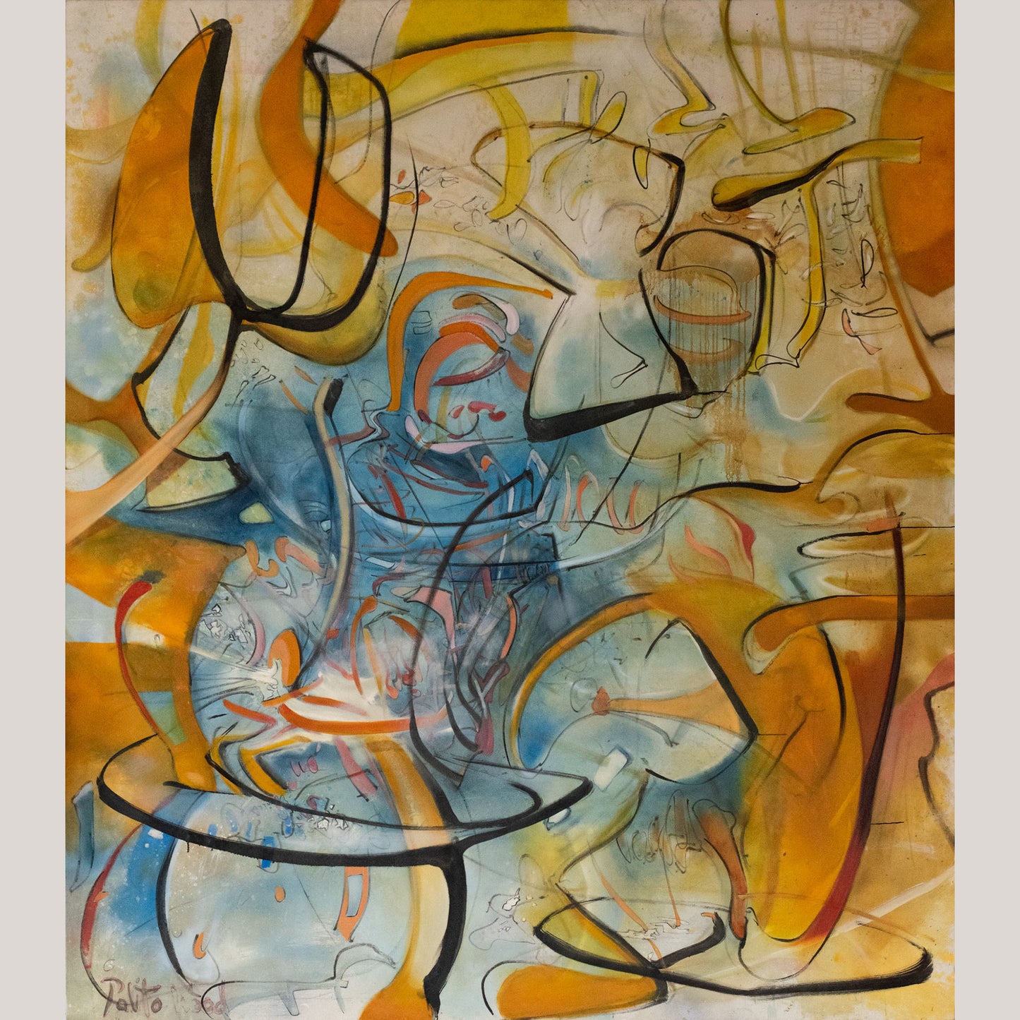 Palito Wood - Large Oil on Canvas