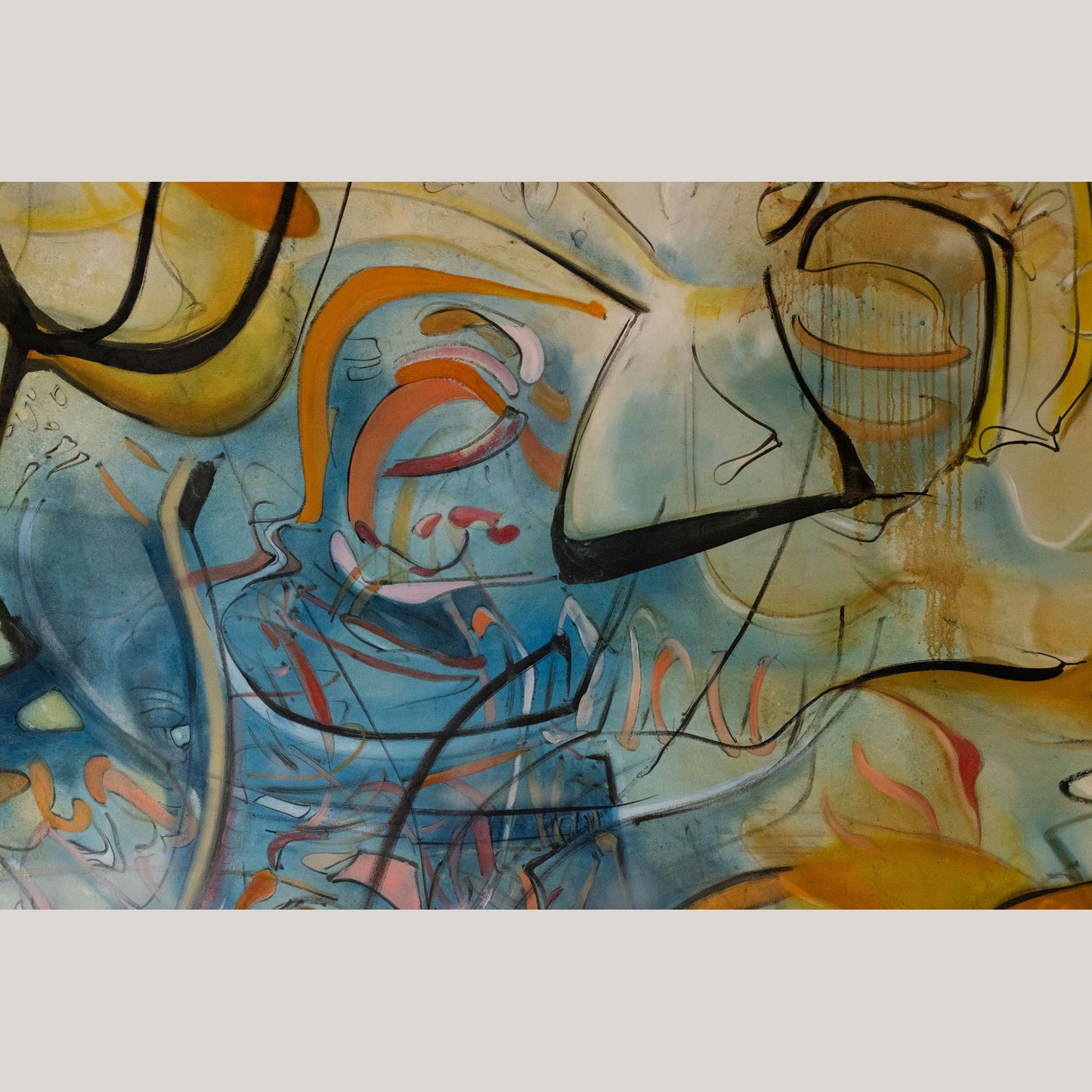 Palito Wood - Large Oil on Canvas