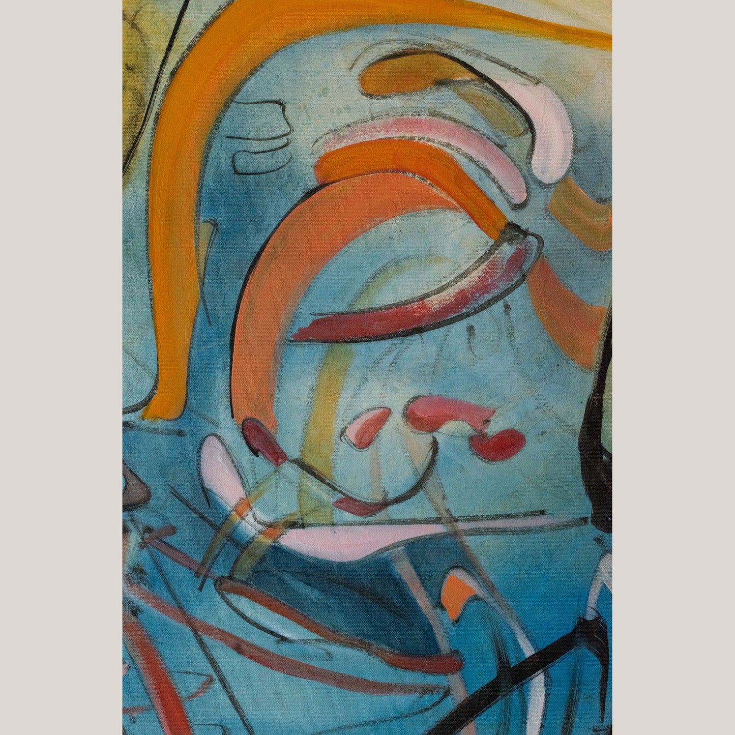 Palito Wood - Large Oil on Canvas