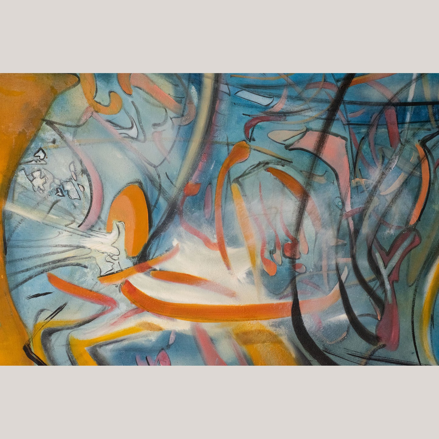 Palito Wood - Large Oil on Canvas
