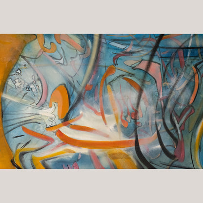 Palito Wood - Large Oil on Canvas