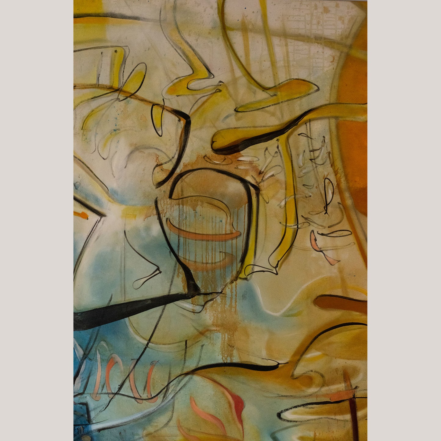 Palito Wood - Large Oil on Canvas