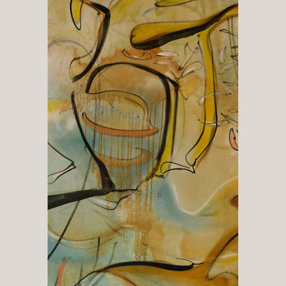 Palito Wood - Large Oil on Canvas