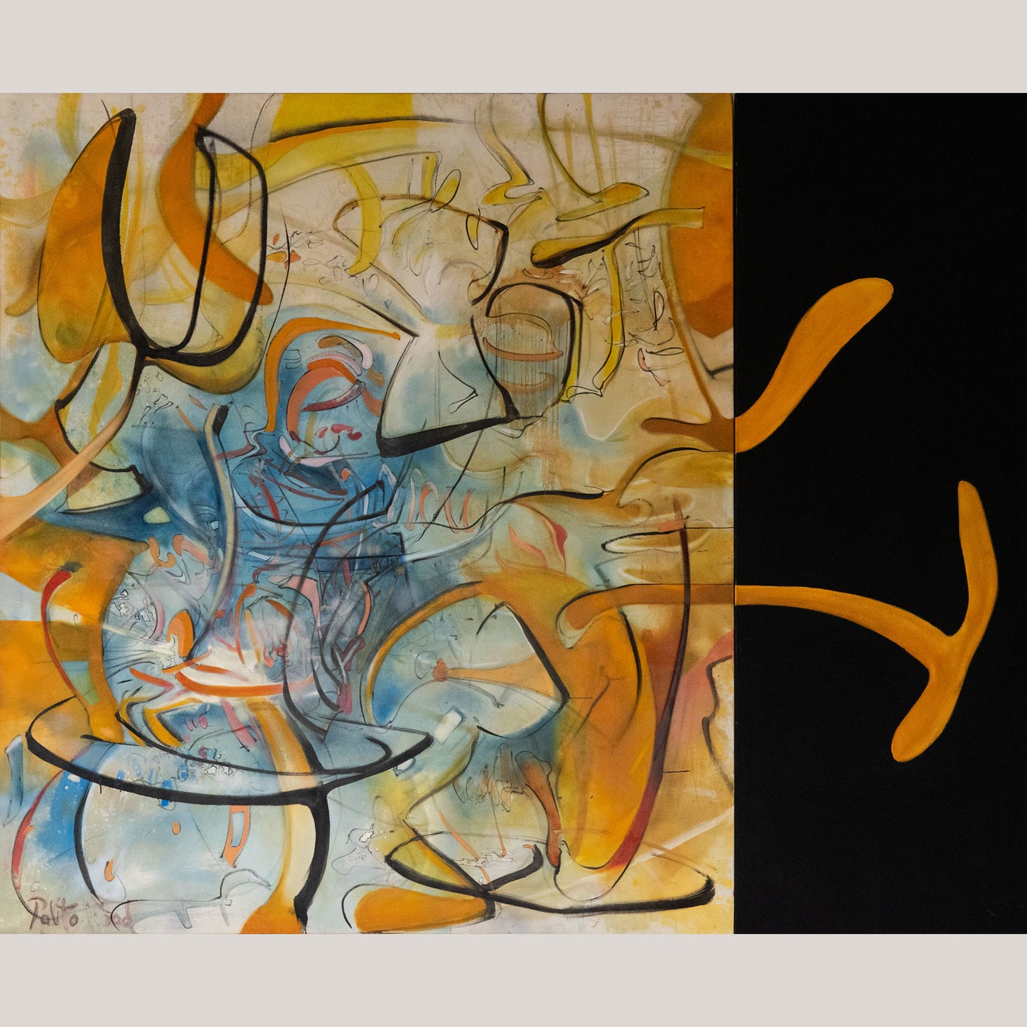 Palito Wood - Large Oil on Canvas