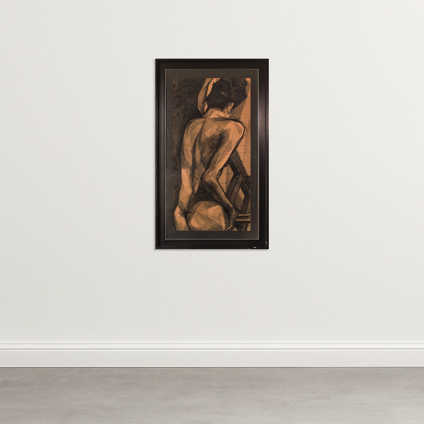 Large - Stylised Life Drawing of a Lady