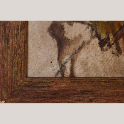 Mid Century - African Dancing Warrior with Cockerel