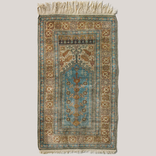 Hand Woven - Attractive Vintage Prayer Rug