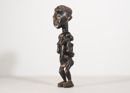 Traditional African Carved Wooden Figurine – Tribal Art (Early 20th Century)