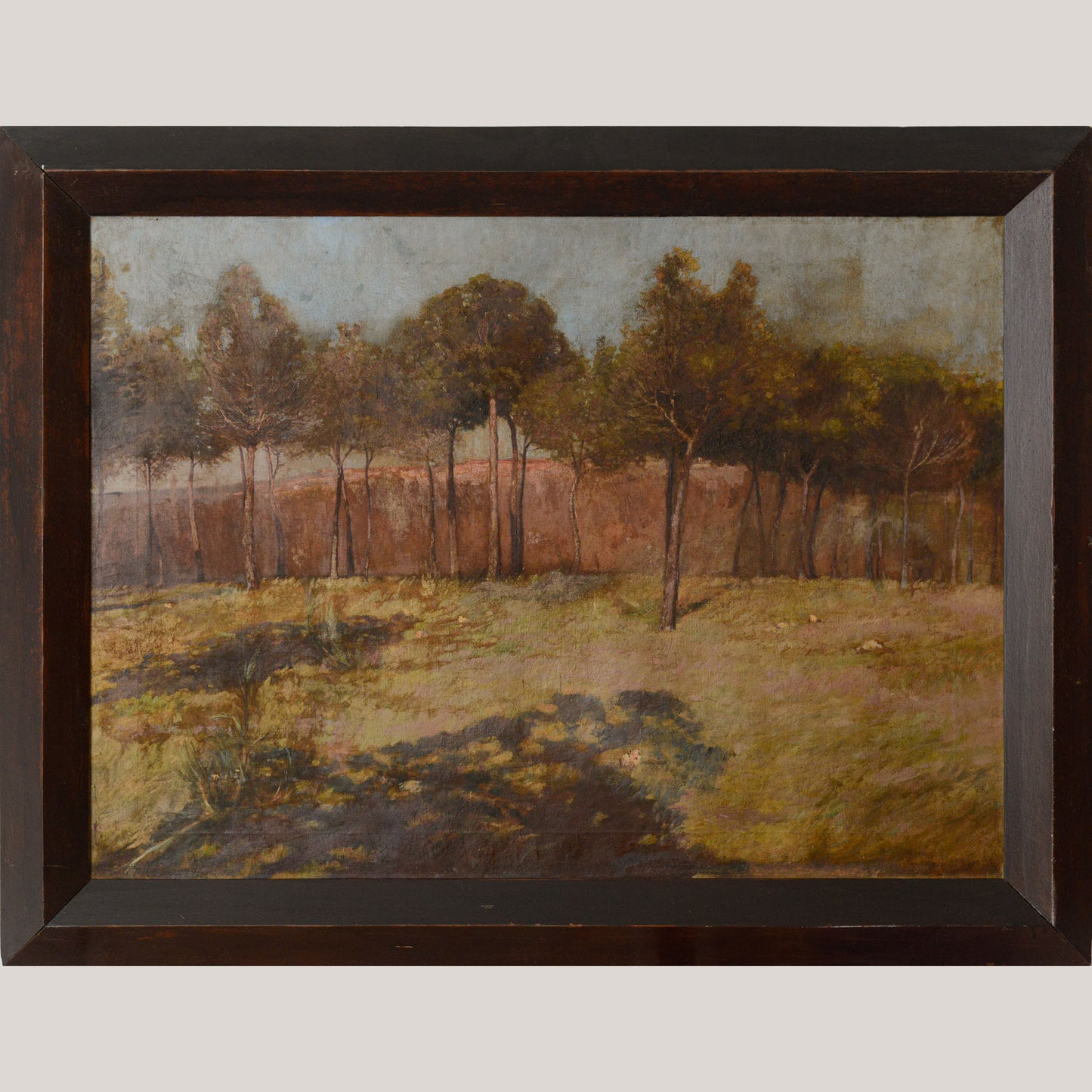 Golden Landscape with Distant Settlement, reminiscent of Orange Road, Tarpon Springs (c. 1893)