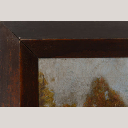 Golden Landscape with Distant Settlement, reminiscent of Orange Road, Tarpon Springs (c. 1893)