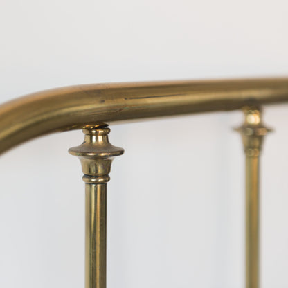 Pair of Antique Edwardian Brass Twin Beds