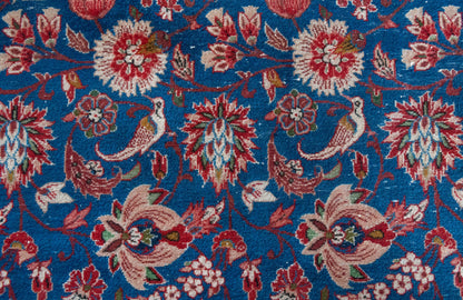 Mashhad Rug With Flowers and Birds - Large - Vintage