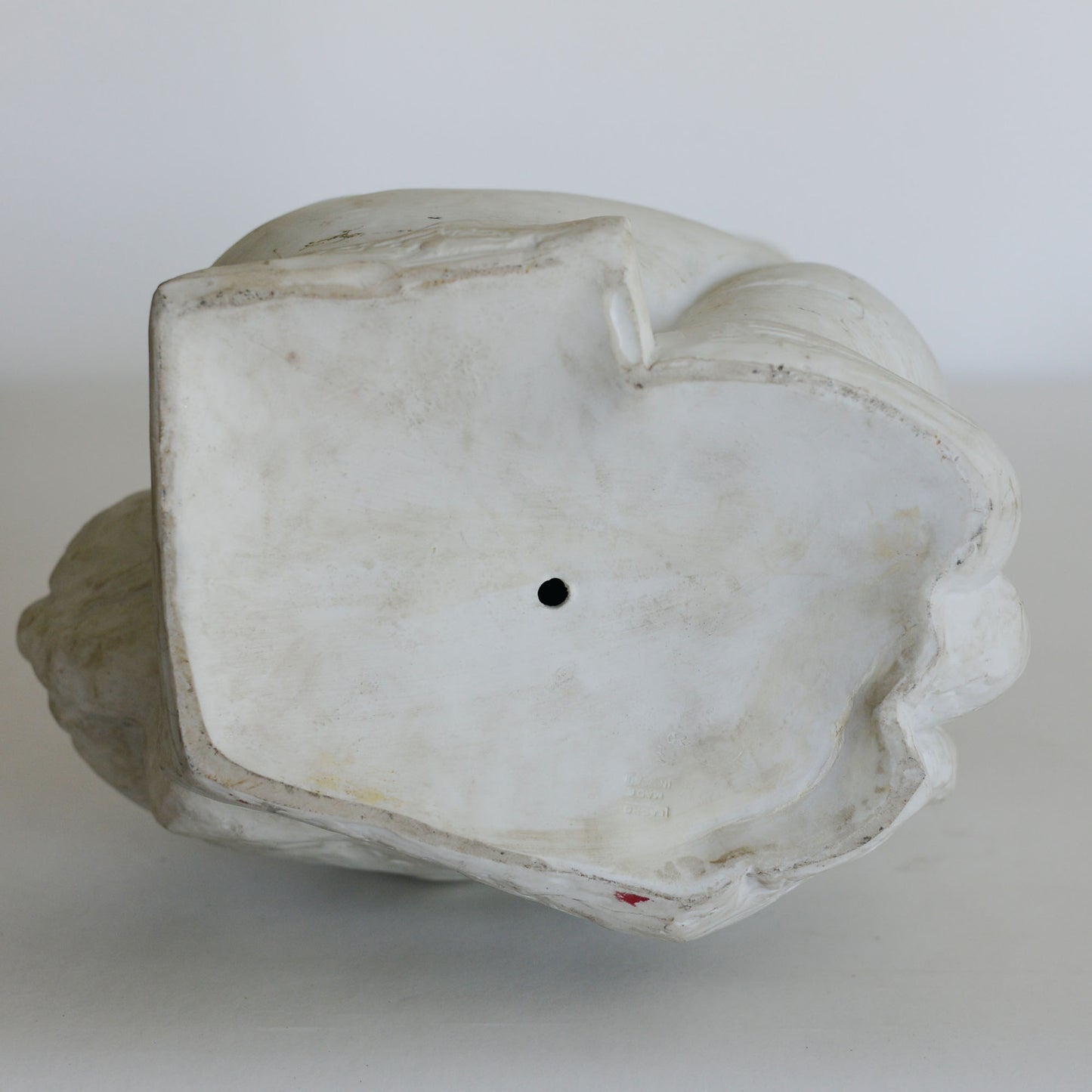 Girl with Lamb - Parian Ware Sculpture - Signed