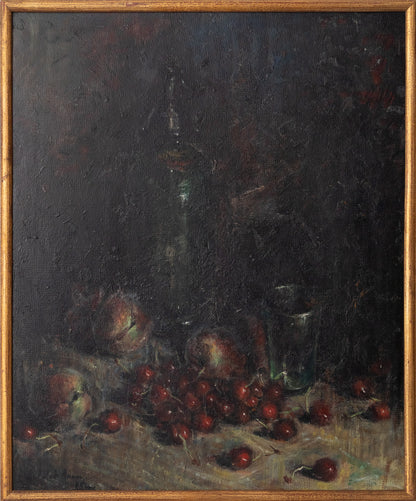 Atmospheric Still Life Oil Study - Signed & Inscribed on Reverse.
