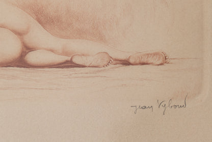 Jean Auguste Vyboud - Two Nude Life Studies