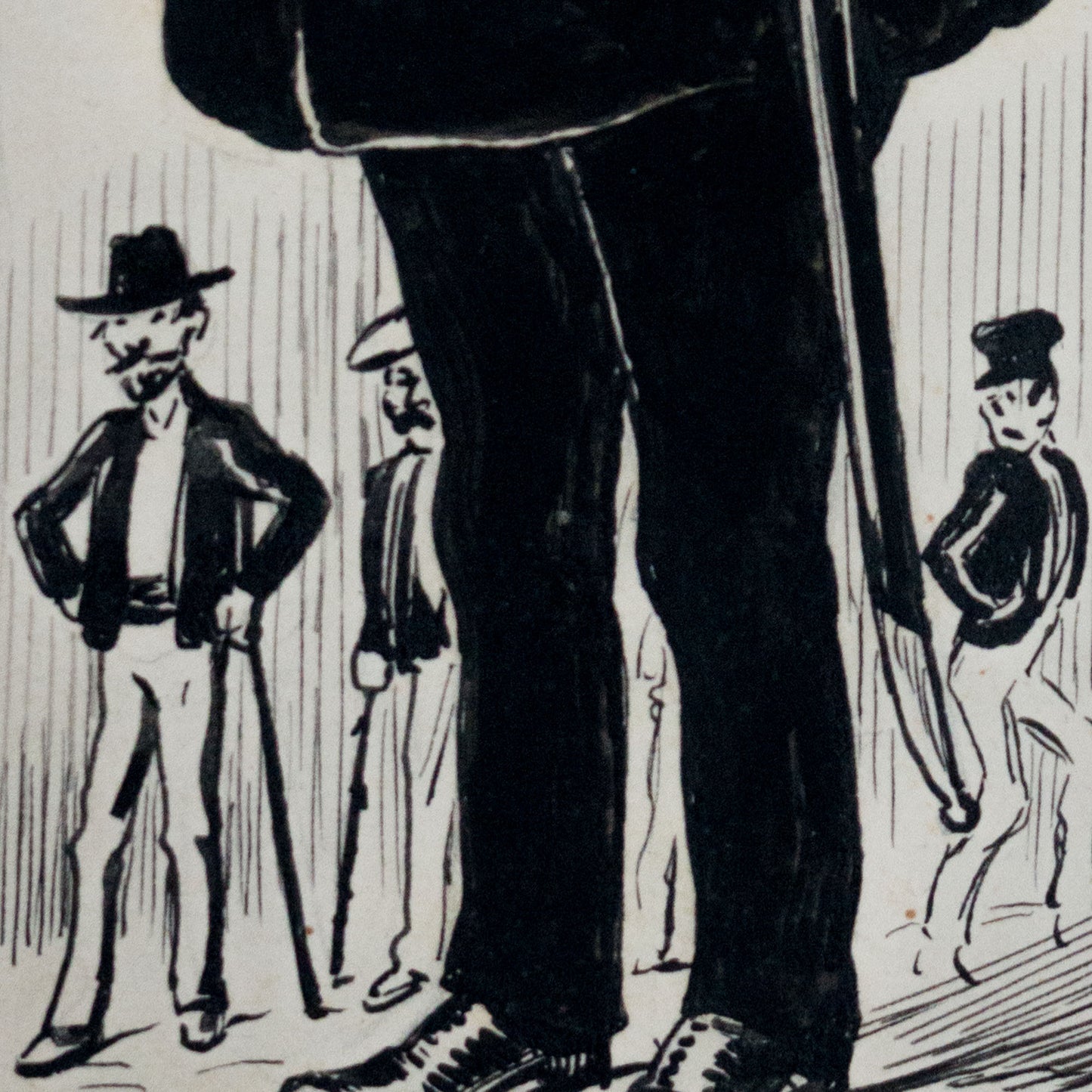 Spanish or Catalan Satirical Cartoon Studies – Unidentified Artists