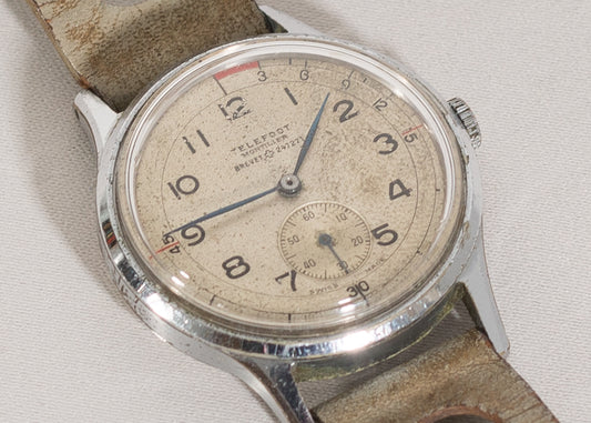 Reloj militar Omega “Telefoot Breveté” – Rara pieza de relojería suiza en funcionamiento