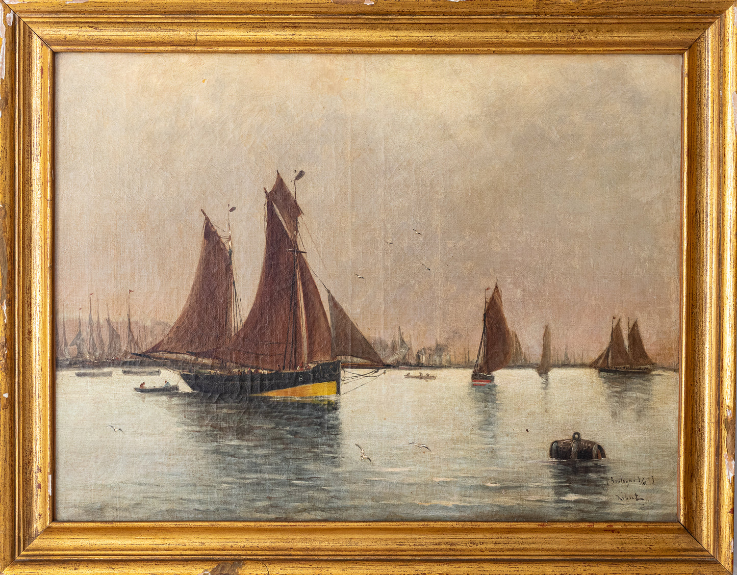 Collection of Four - 19th Century Marine Paintings  - Various Artists