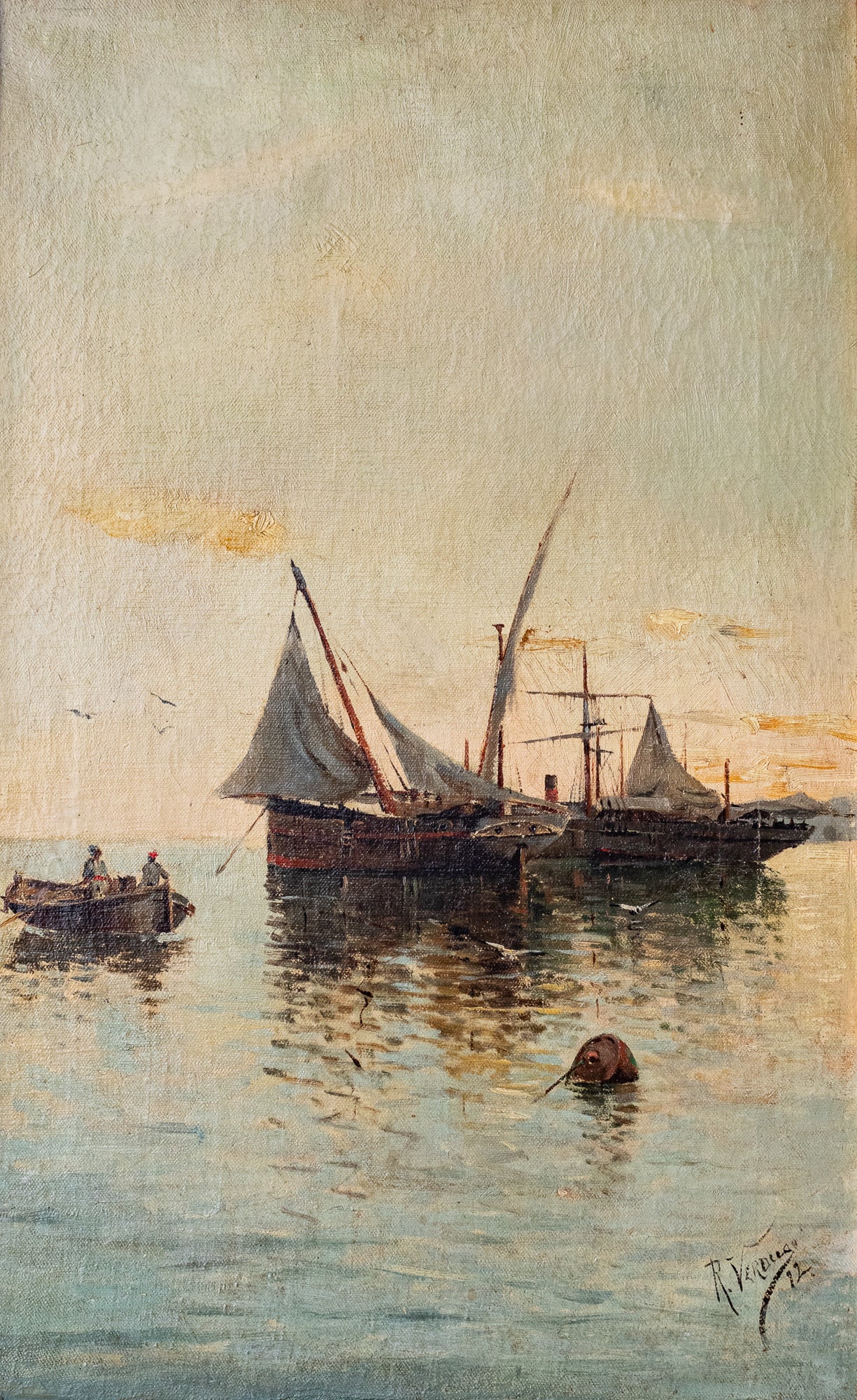 Collection of Four - 19th Century Marine Paintings  - Various Artists