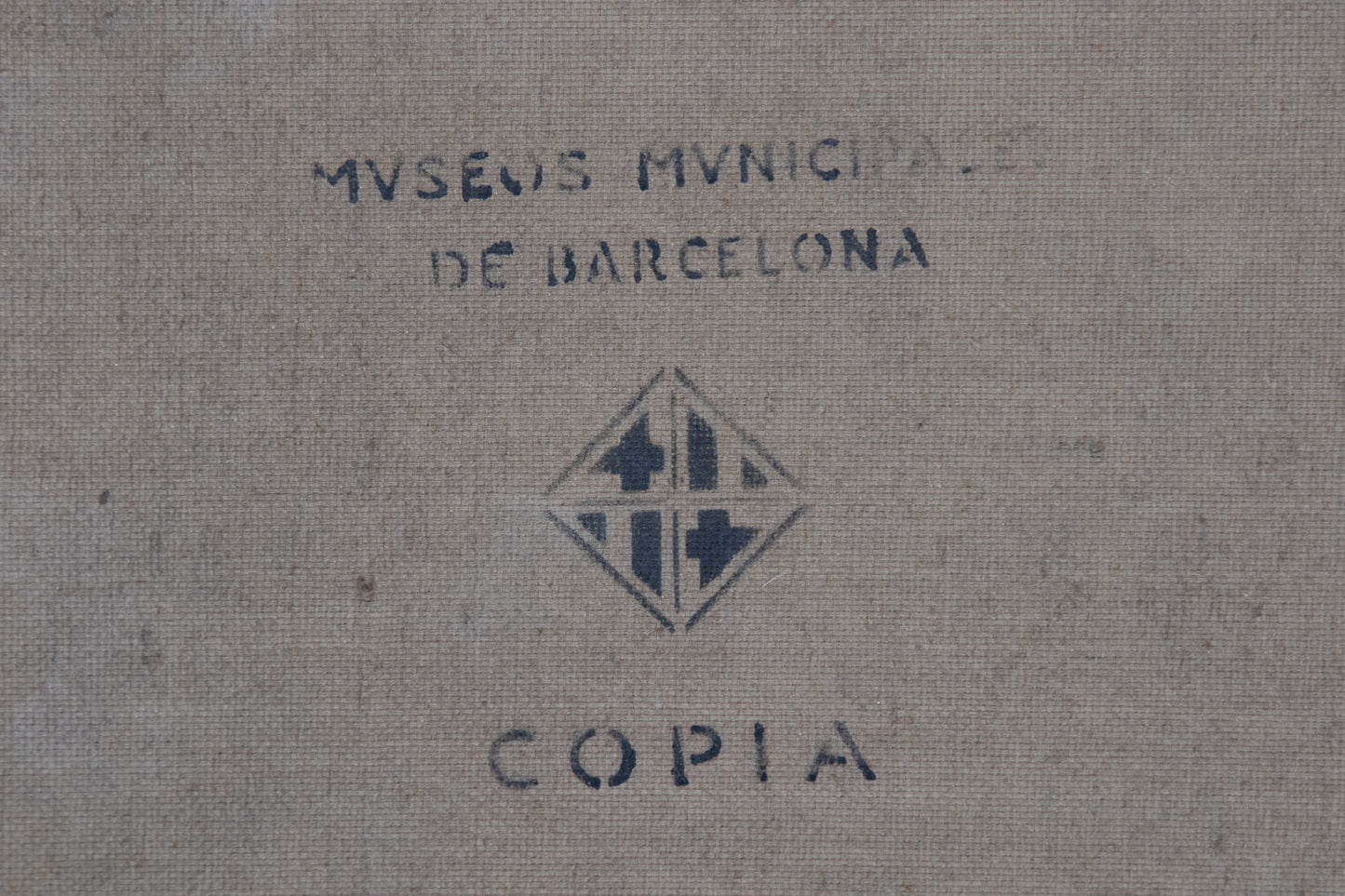 Jaquim Mir - Study of a Church - Stamped Reverse Mvseos Mvnicipa De Barcelona Copia