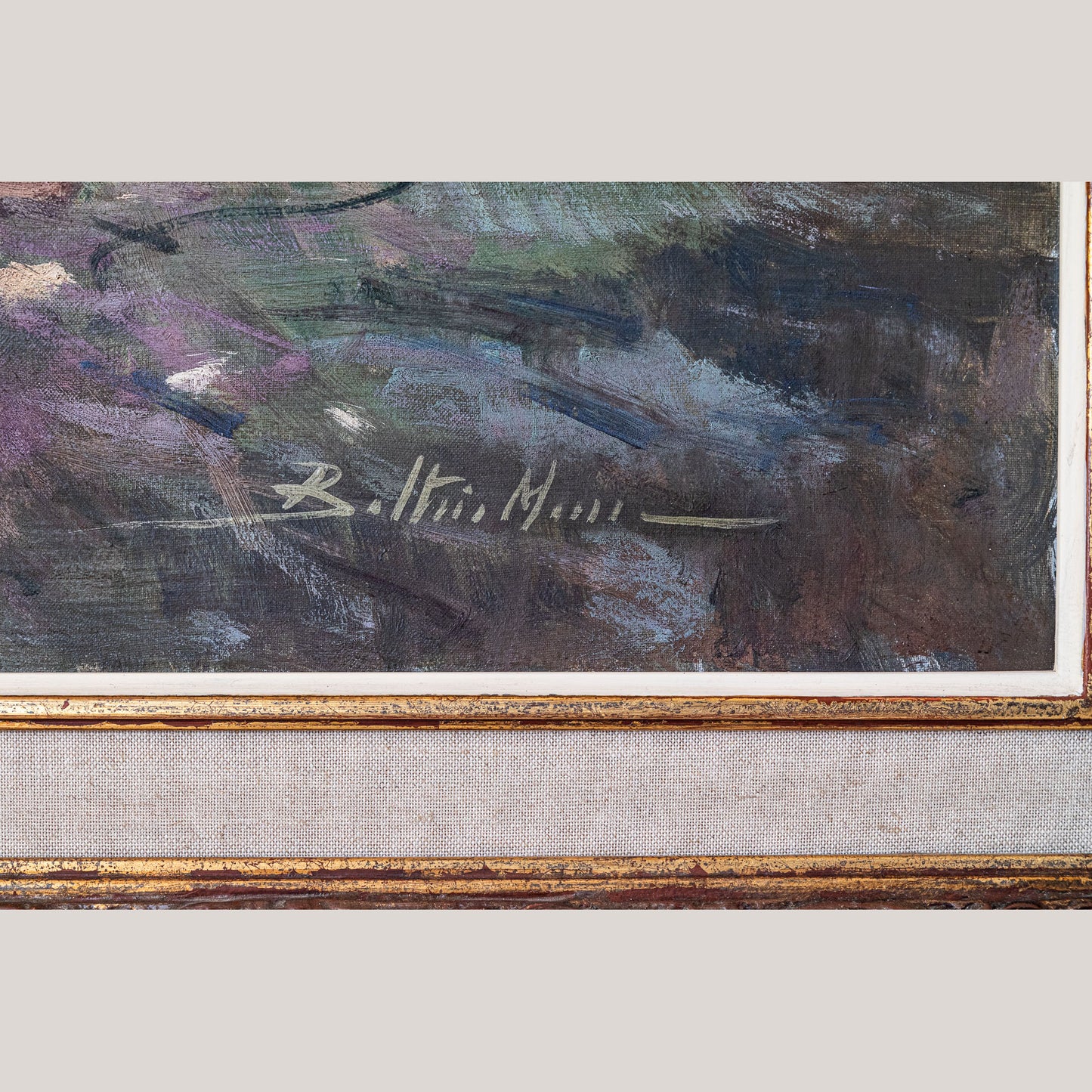 Harvesting the crop - Large Frame Post Impressionist Oil