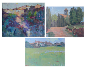 Three Framed Colourist Oils - Various Artists - Modern Decorative